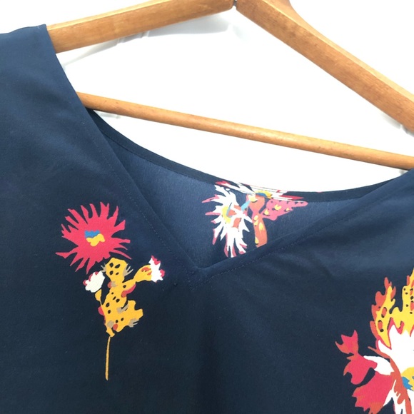 Madewell Silk Ruffle-sleeve in Cactus Flower - Picture 6 of 6